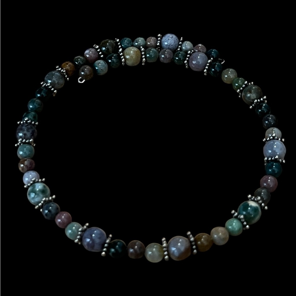Fancy Jasper Gemstone Choker Necklace
